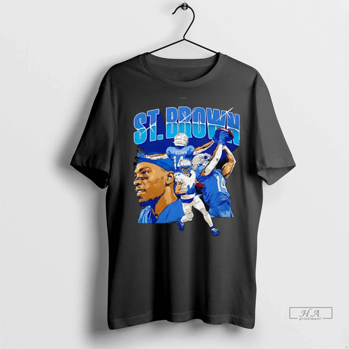 Trendy Officials Amon Ra St Brown Detroit Collage Shirt Sweater Unisex