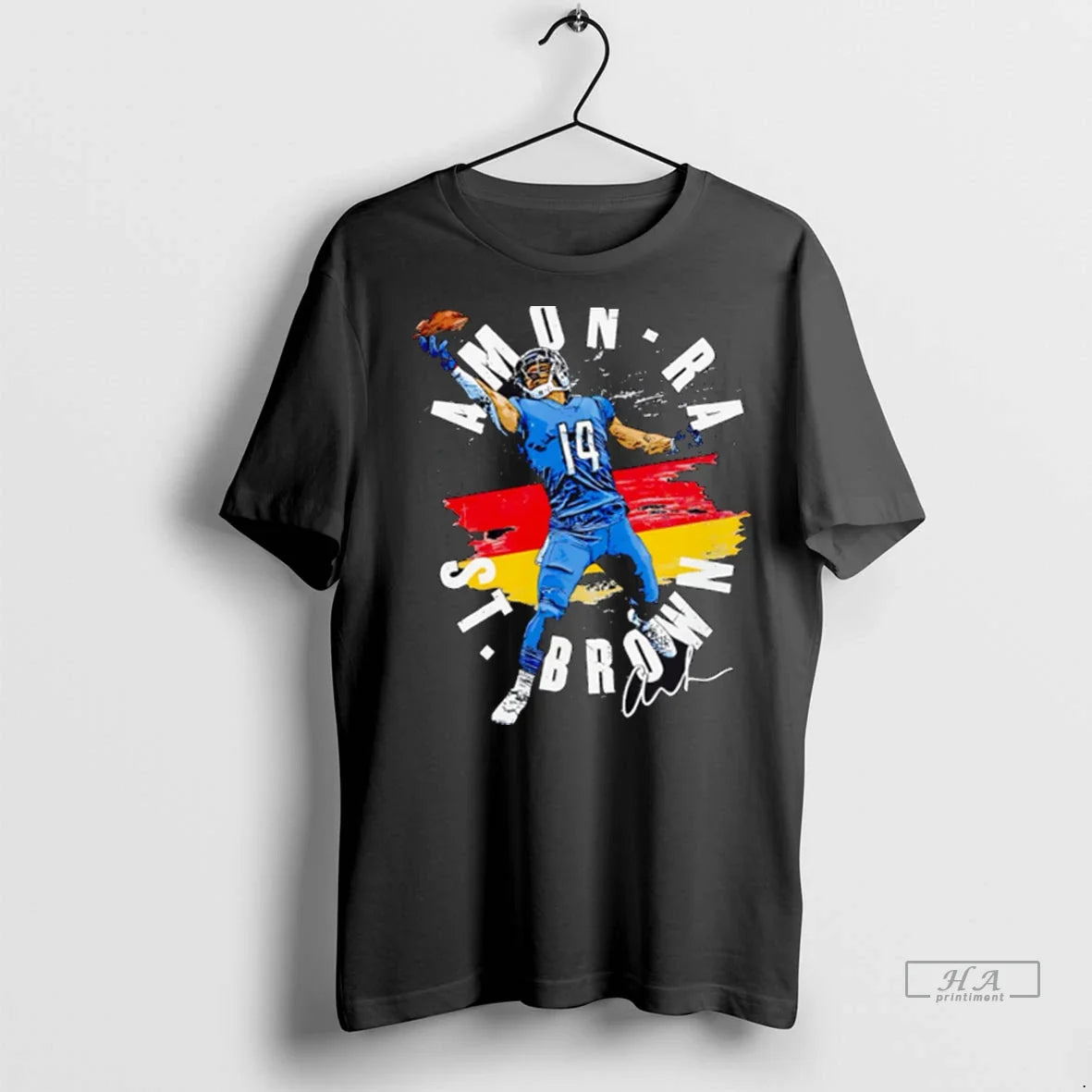 Trendy Officials Amon Ra St Brown Detroit Germany Flag Shirt Sweater Unisex
