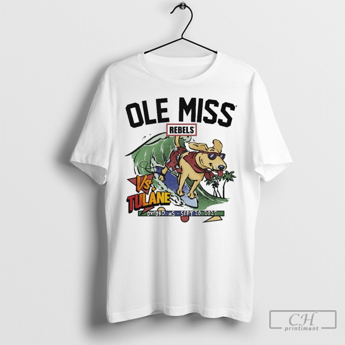 Tulane Green Wave Vs Ole Miss Game Day 2025 T Shirts Unisex