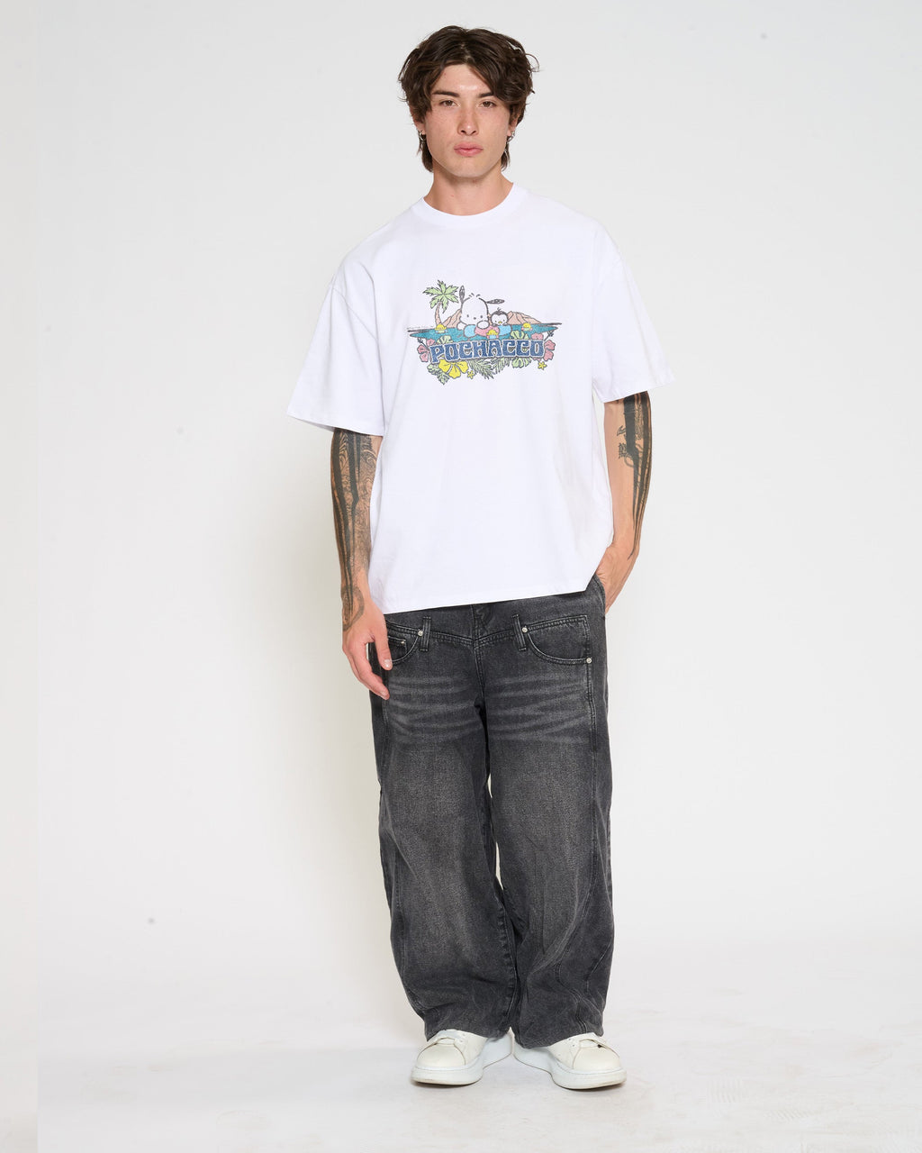 Pochacco Summer Friends Oversized Tee Unisex