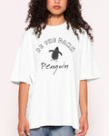 Nihilist Penguin Oversized Tee Unisex