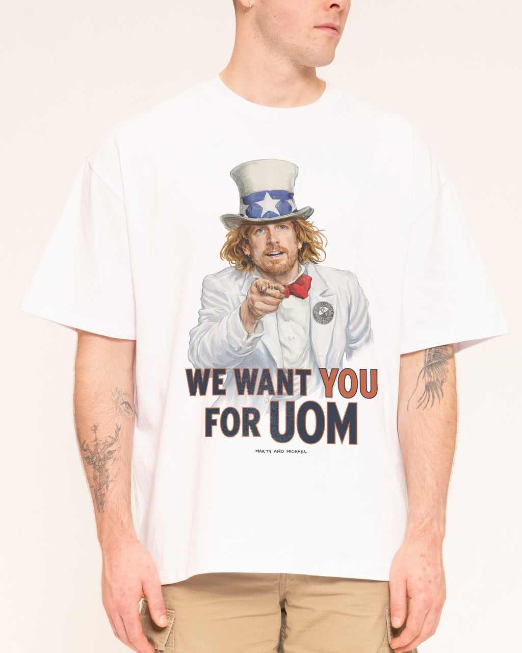 We Want You for Uom Oversized Tee Unisex
