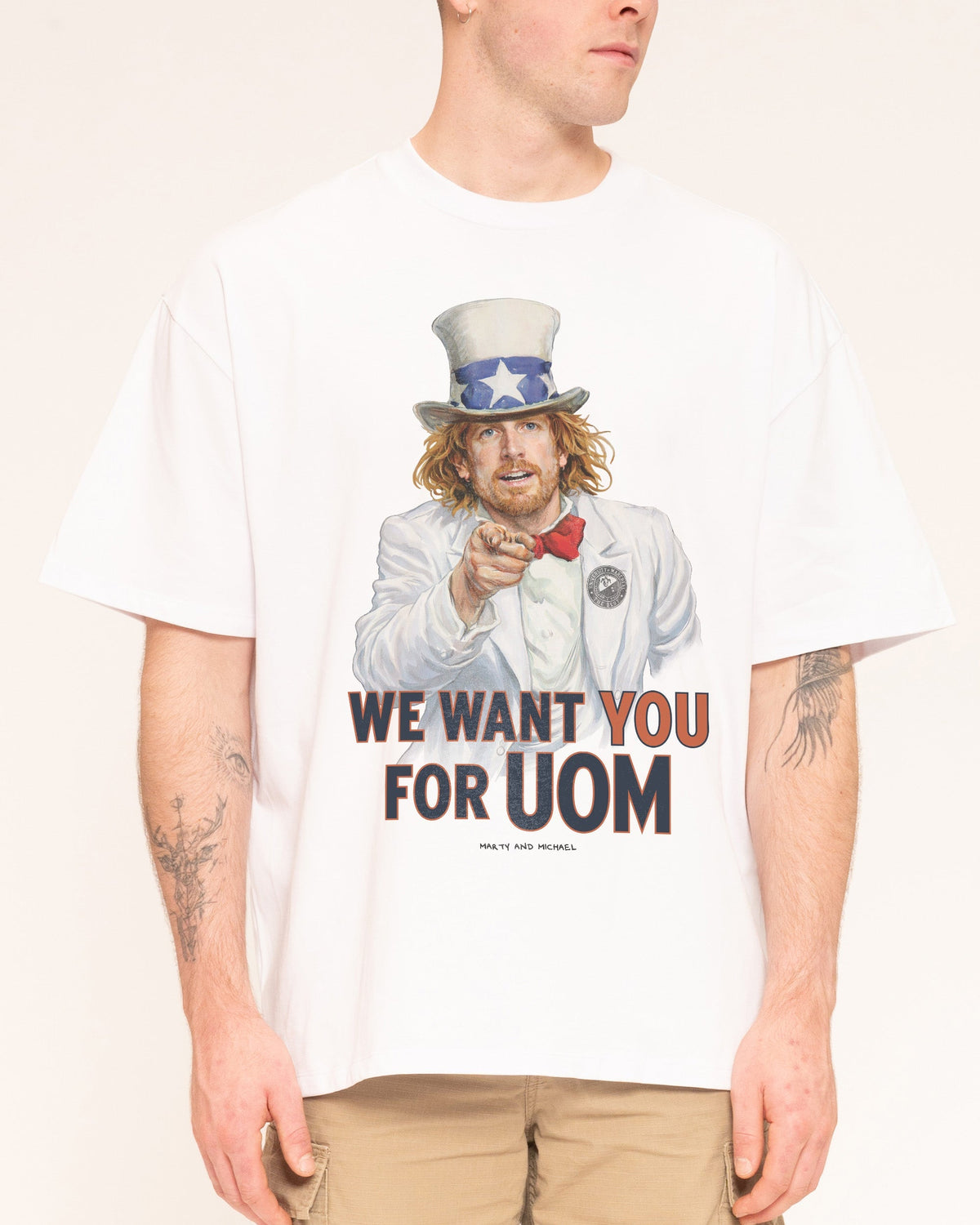 We Want You for Uom Oversized Tee Unisex