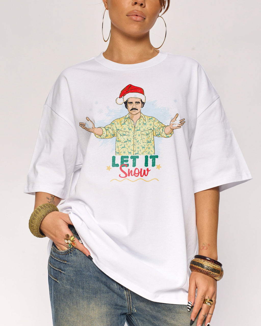 Let it Snow Oversized Tee Unisex