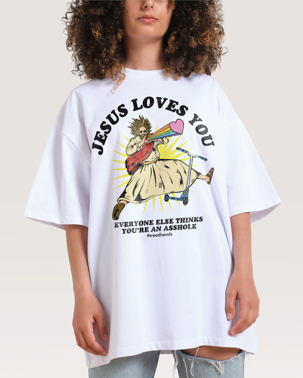 Jesus Loves You Oversized Tee Unisex