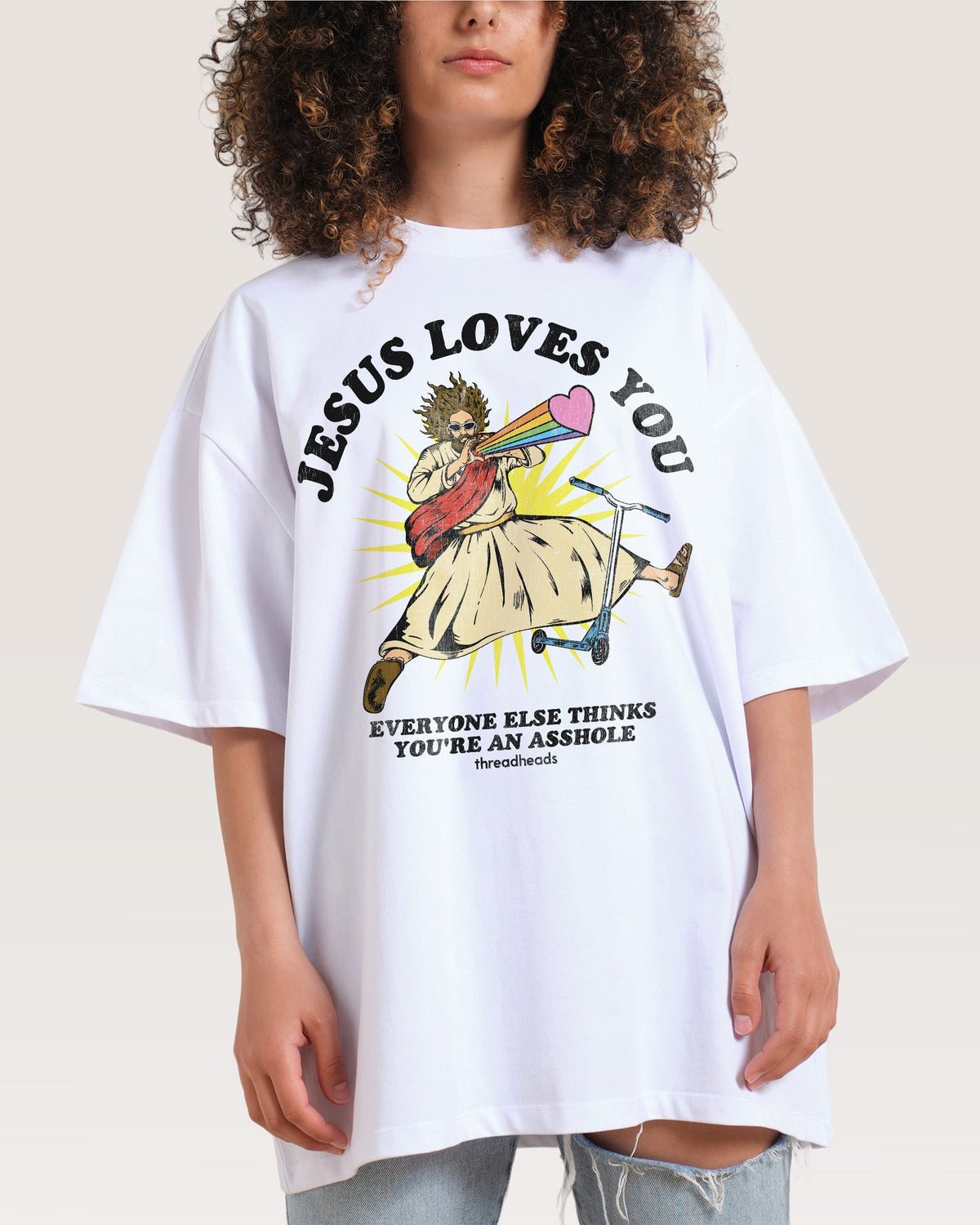 Jesus Loves You Oversized Tee Unisex