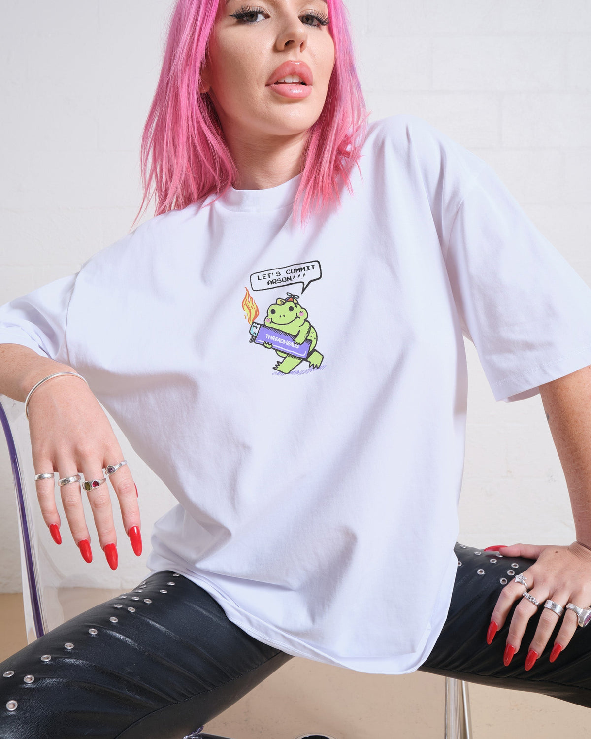 Let's Commit Arson Oversized Tee Unisex