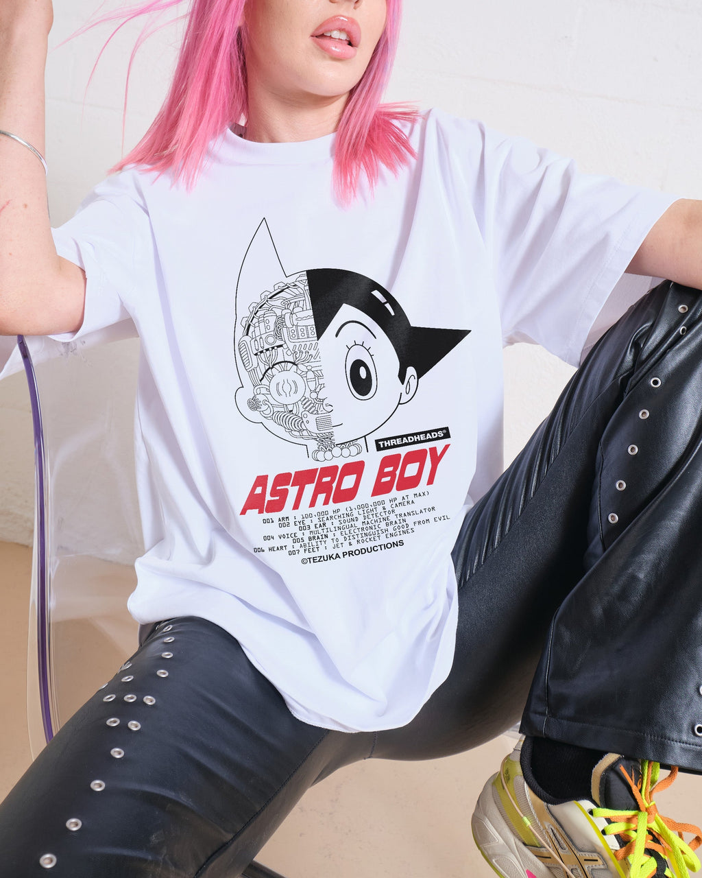 Astro Boy Head Data Oversized Tee Unisex