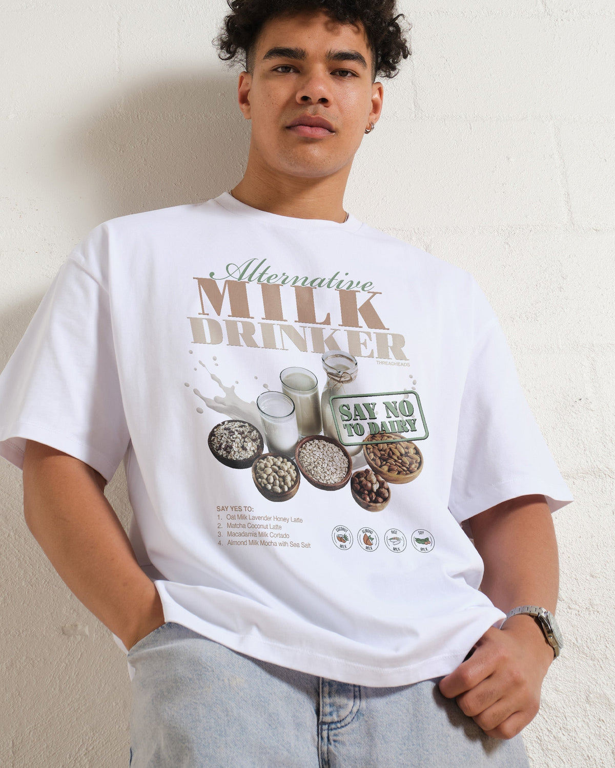 Alternative Milk Drinker Oversized Tee Unisex