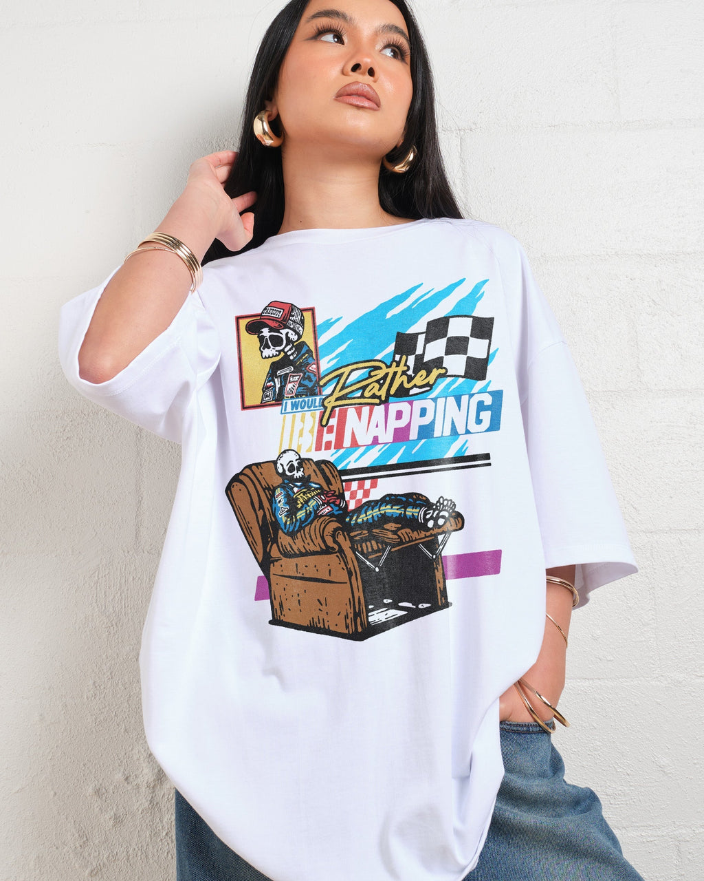 I Would Rather Be Napping Oversized Tee Unisex