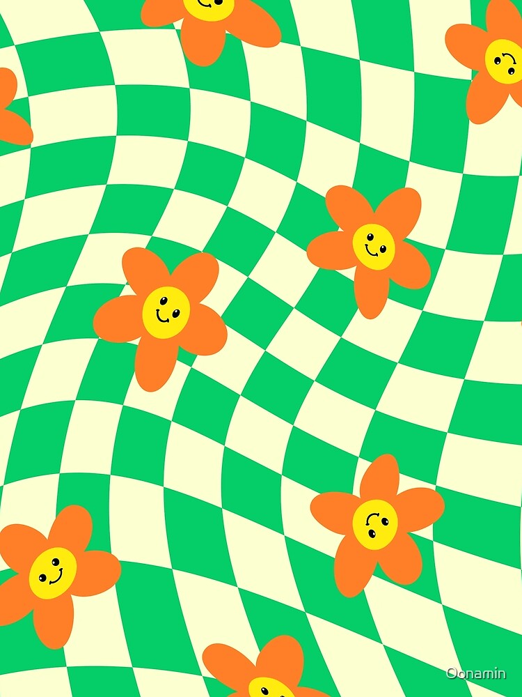 Swirl 70S Retro Floral Pattern by Oonamin