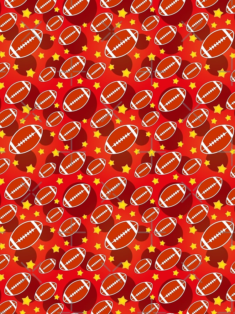 American Football Stars Seamless Pattern by S Cube Design