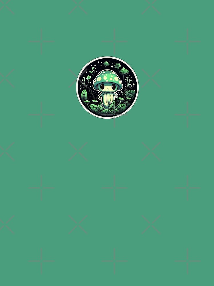 Green Vintage Retro Mushroom | Fungus, Fungi, Shrooms, Anime, Cartoon, Manga, Goblincore, Cottagecore, Aesthetic, Mycology, Mycologist by FantasySoul
