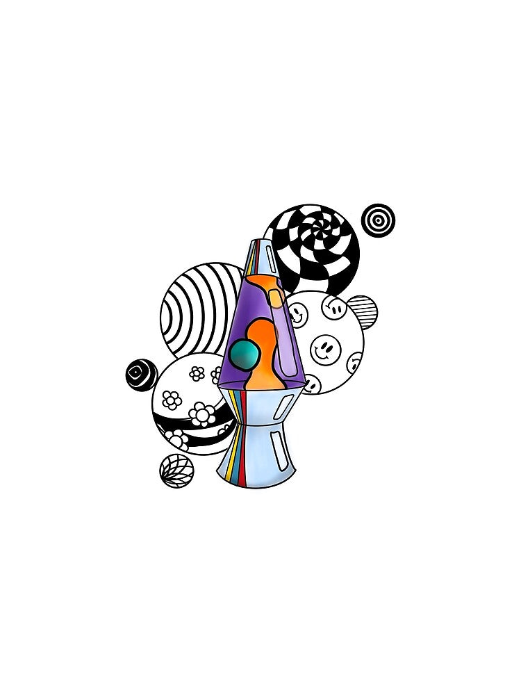 cute psychedelic lava lamp by onestopnerdshop79