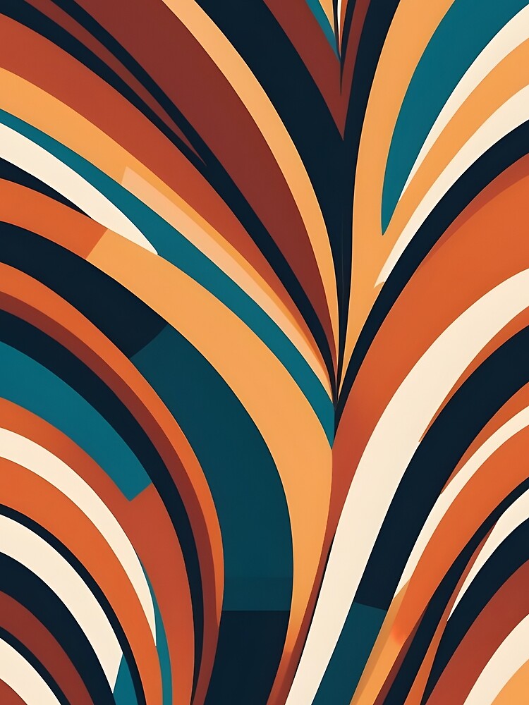 Groovy 70s Vintage Retro Stripes Phone Case | Wavy and Bold Retro Design by Artophilists