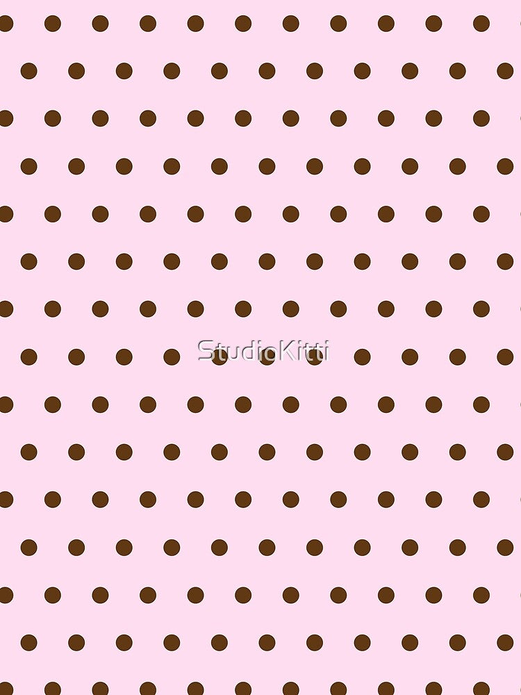 Pink & Brown Polka Dot by StudioKitti