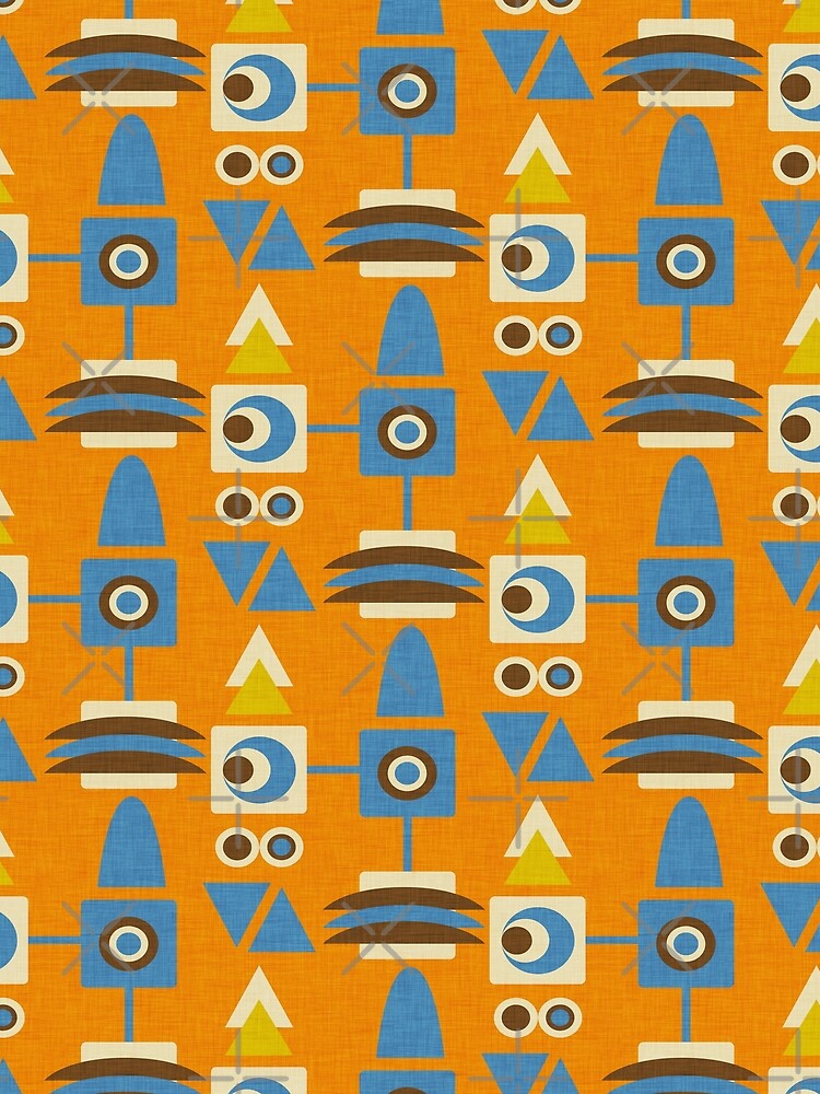 70s Geo-Metric Orange by susycosta