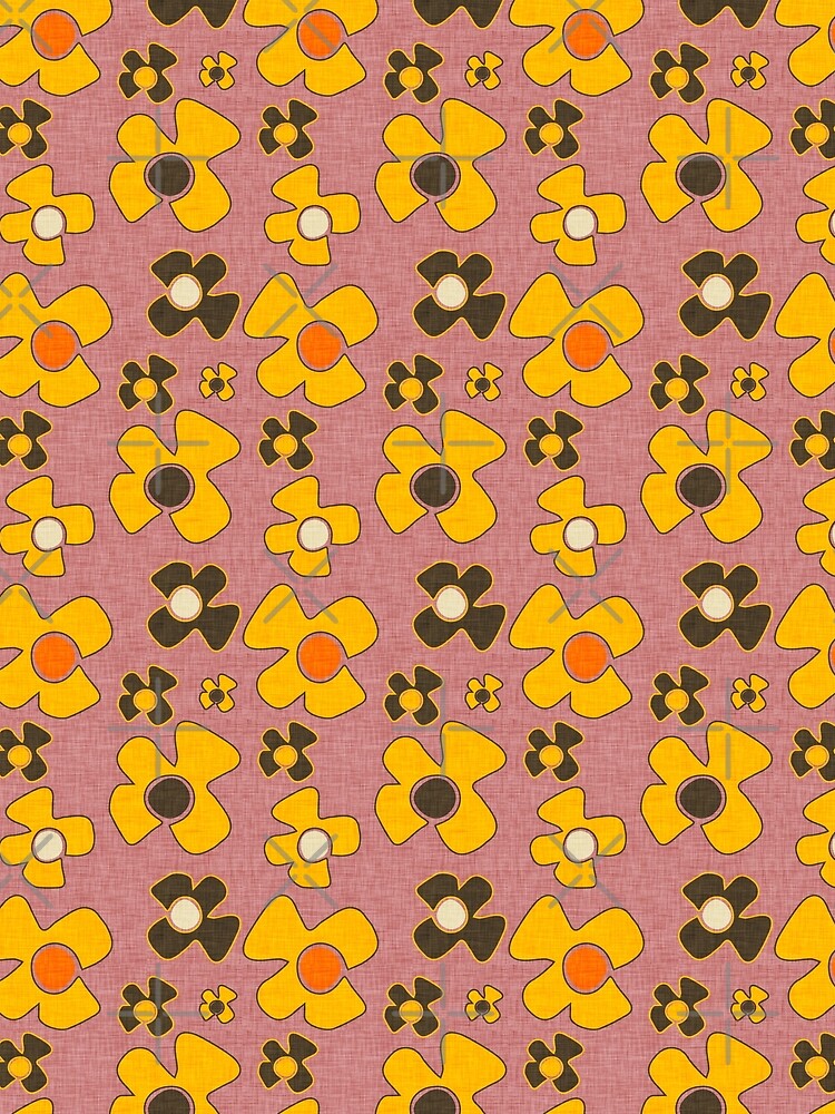 70s  Floral Pink by susycosta