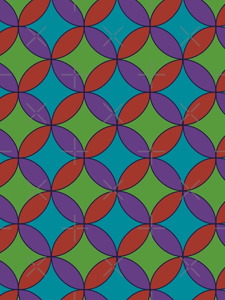 Retro mid-century geometric pattern - 70s retro mod pattern by Manic Purgatory