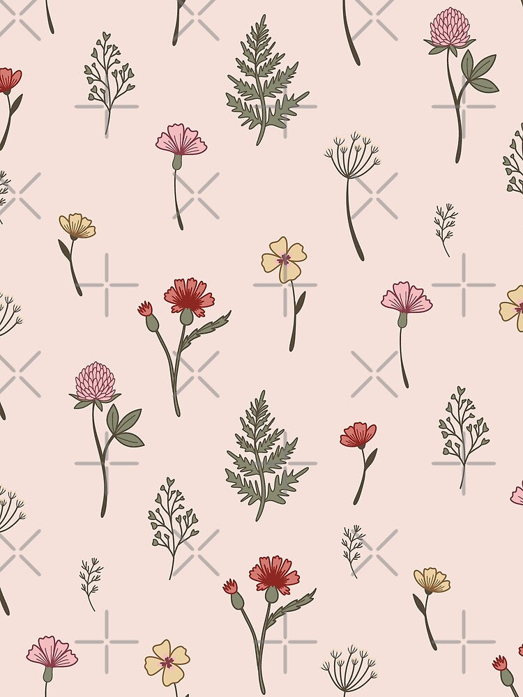 Beige Wildflowers by Foximsy