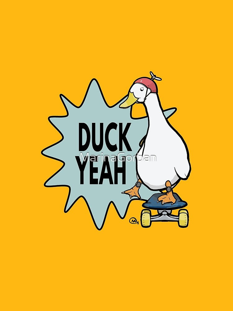Duck Yeah - Funny Kawaii Duck Pun by ViewerEqualsPhoton