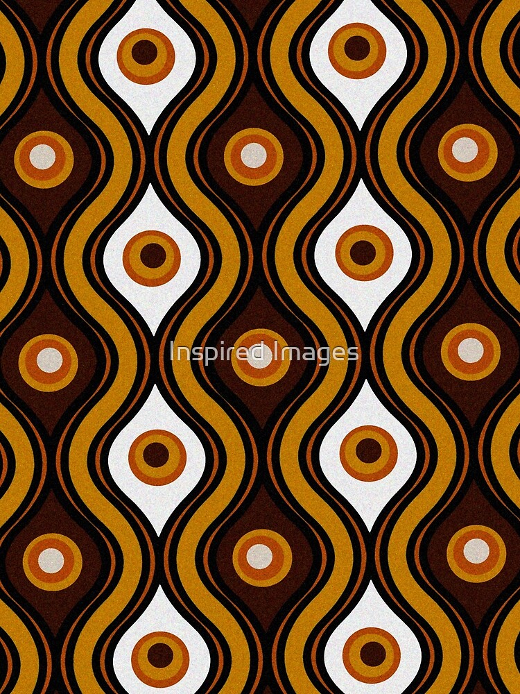 Retro 1970's Style Seventies Vintage Pattern by Inspired Images