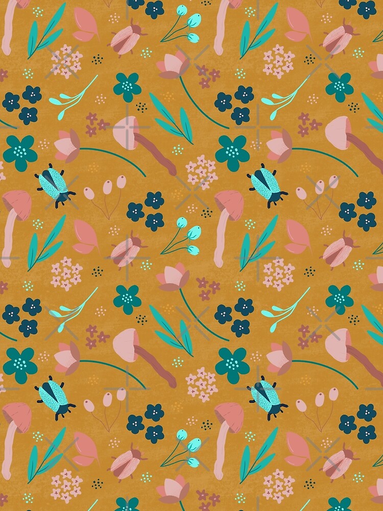 Insect Flower Pattern by Creativedusk