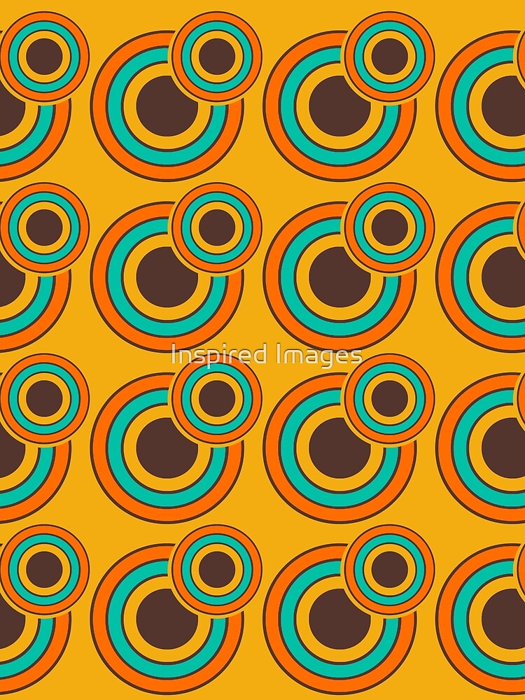 1970's Retro Circles / Vintage 70s Seventies Pattern by Inspired Images
