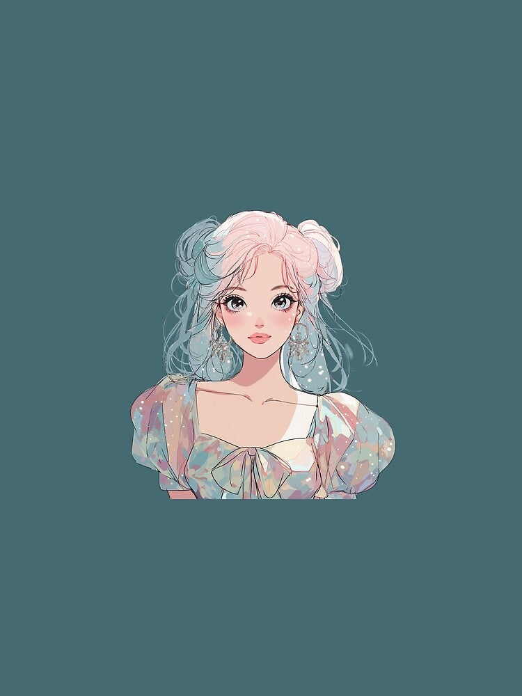 Cute Anime Girl | Pastel Aesthetic 90s Retro by Fernandink1