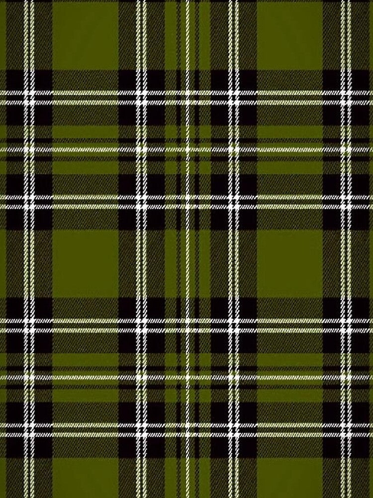 Y2K Olive Green and Black Plaid Pattern | Retro 2000s Grunge Tartan Aesthetic by BrontesWhimsyStore