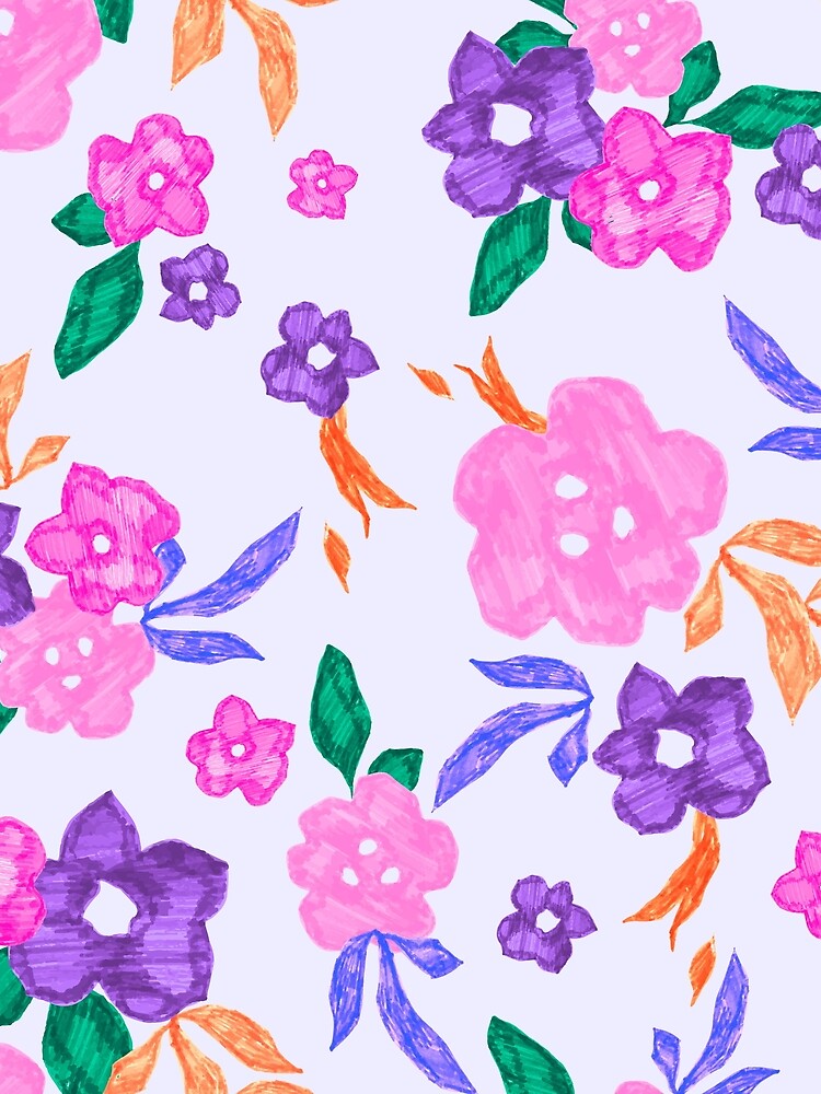 Hand painted flowers by Laura Caballero