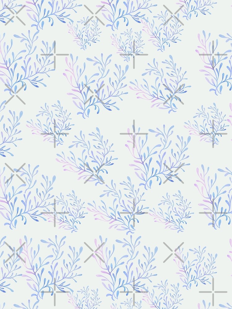Soft Botanical Leaf Watercolor Seamless Pattern by Formvia Studio