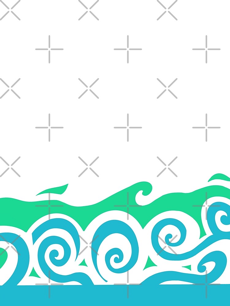 Turquoise waves ocean by AshStore