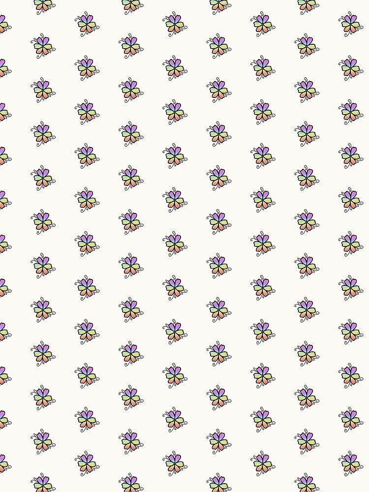 Rainbow Simple Flower by jananelle