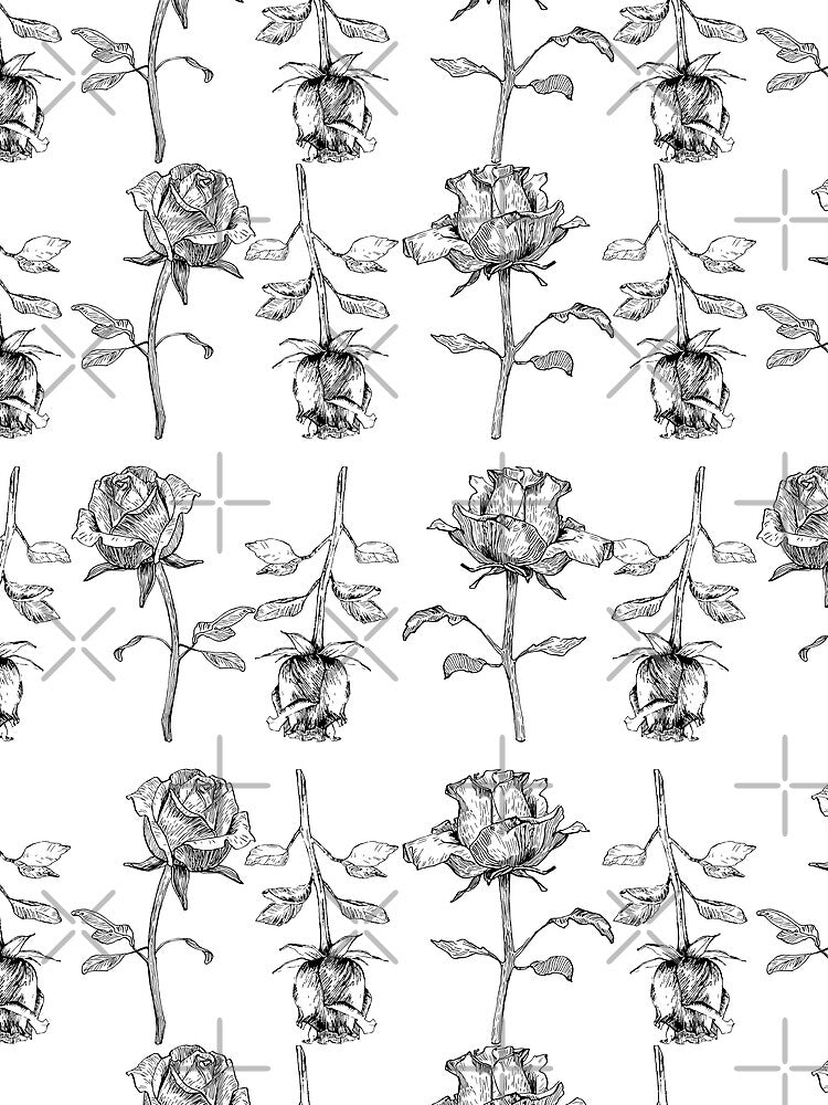Grungy Rose Chains (White) by Harrostyle