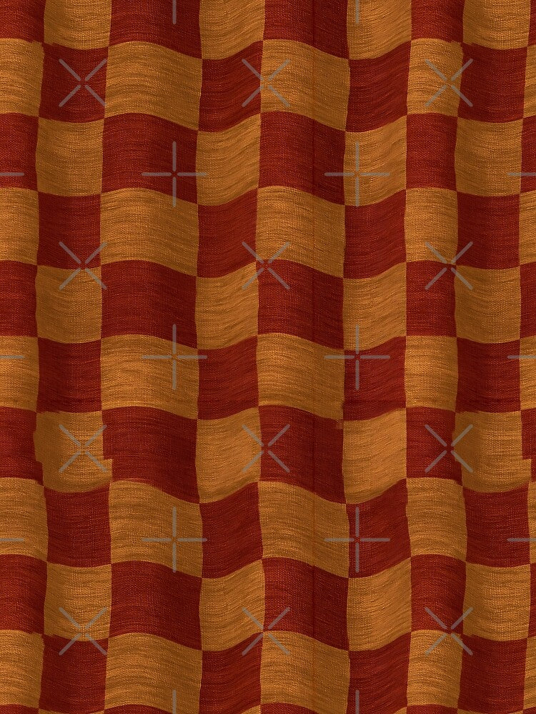 Brick Red Textured Square Pattern by Piotrek0001