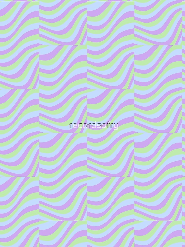 70s Wave | Groovy Print | Wavy Pattern by PeachyPetichor
