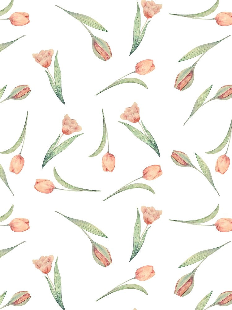 Elegant Tulips Ditsy Pattern by Hommie9977