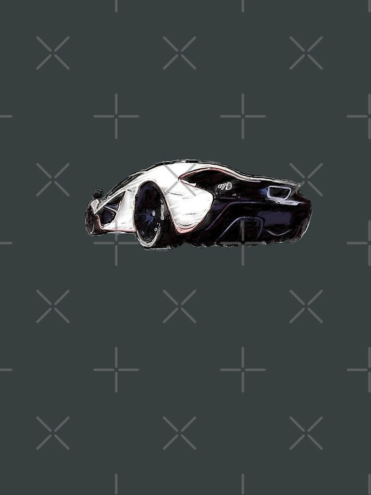 Super Sports Car White Mc laren by Family4 Art Designs