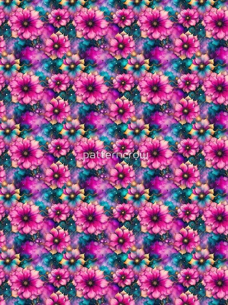 My most beautiful pink flower pattern by patterncrow