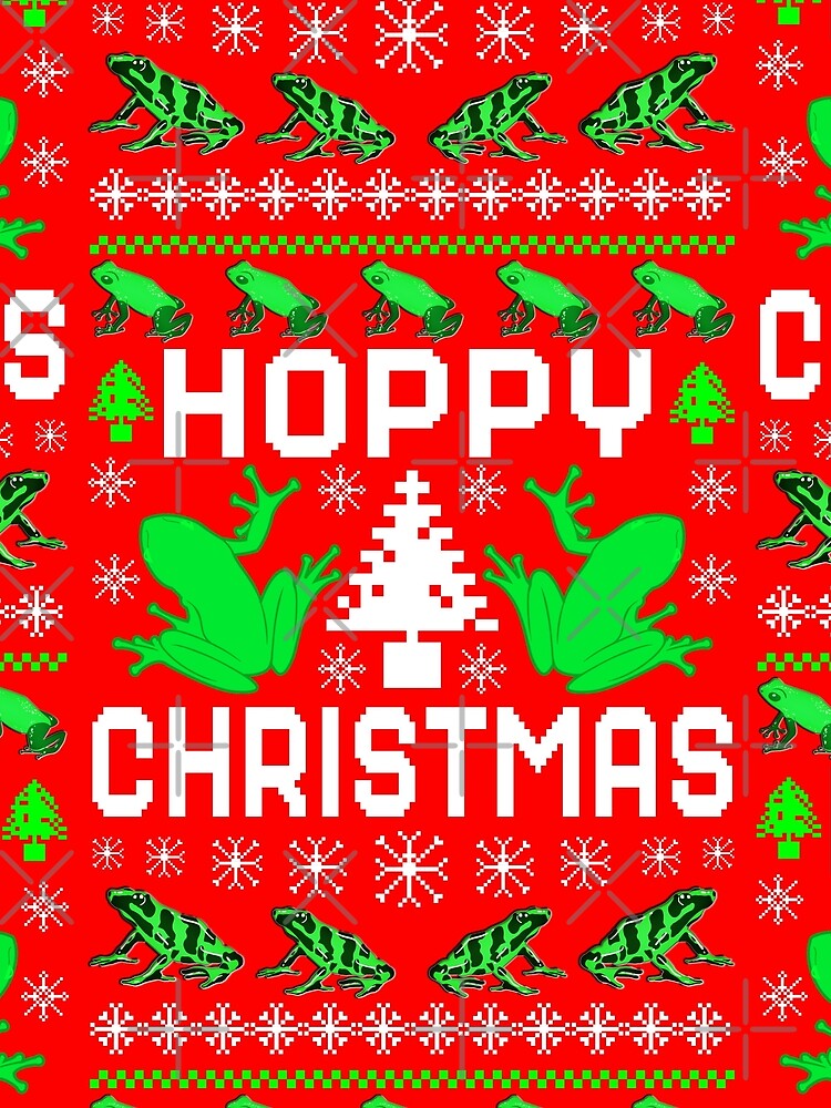 Hoppy Christmas, Christmas Frog Pattern by ACC