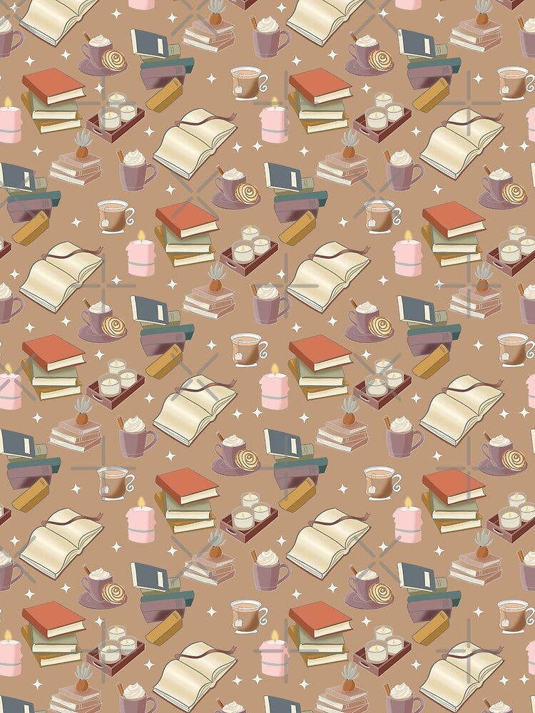 Cozy books by MistyLakeArt