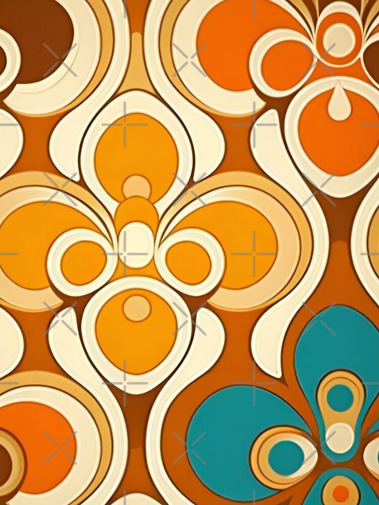 Ornate Retro Floral Pattern by waxpacks