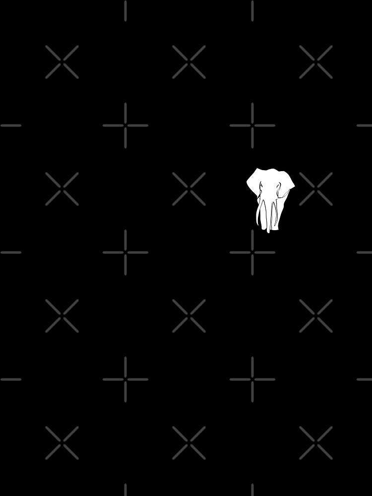 Minimalist Elephant Line Art by MindCereal