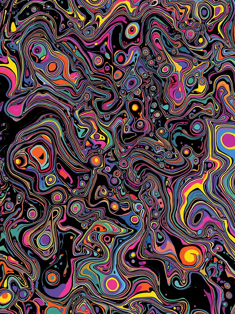 Dark Funky Psychedelic Waves by Digitaload