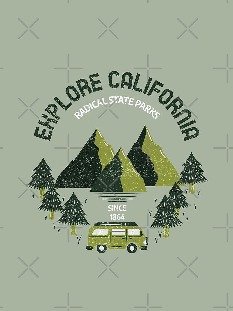 Explore California State Parks vintage travel by Rad-State