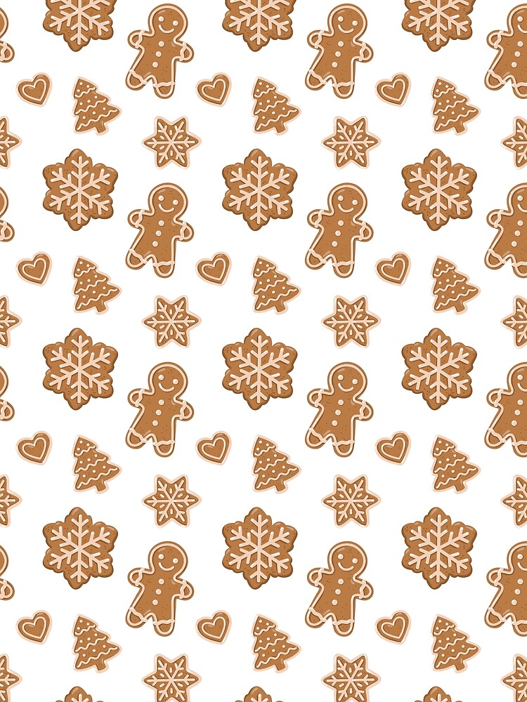 Cute Christmas Gingerbread Cookies Pattern by EvLip-Artist