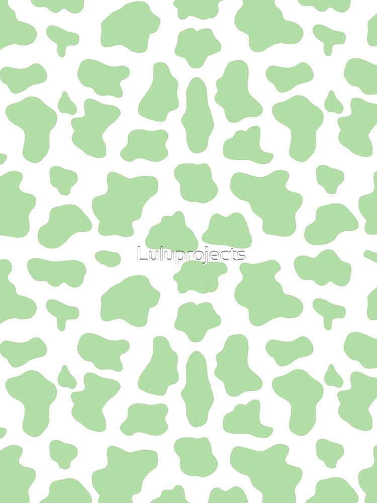 Sage green cow print by Luluprojects
