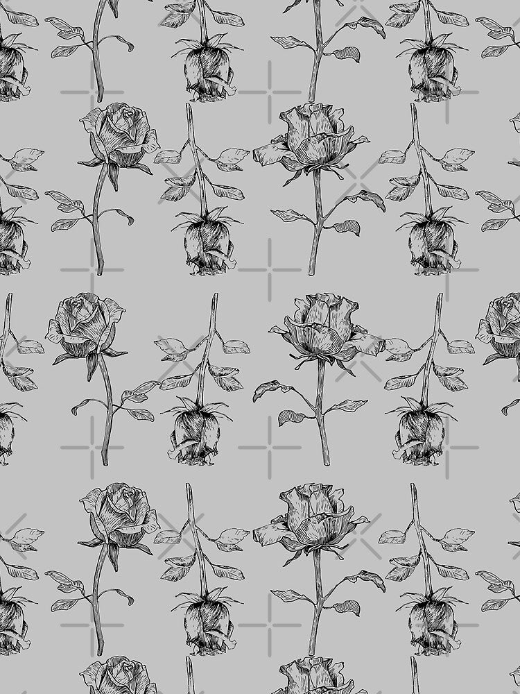 Grungy Rose Chains (Grey) by Harrostyle