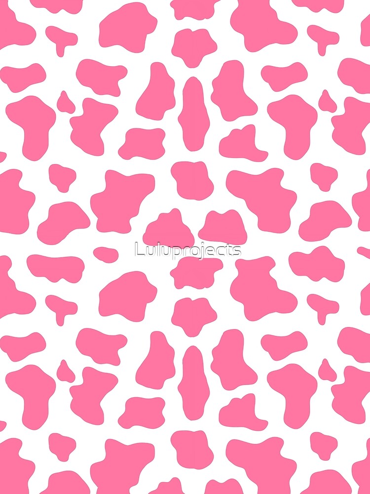 Pink Cow print by Luluprojects